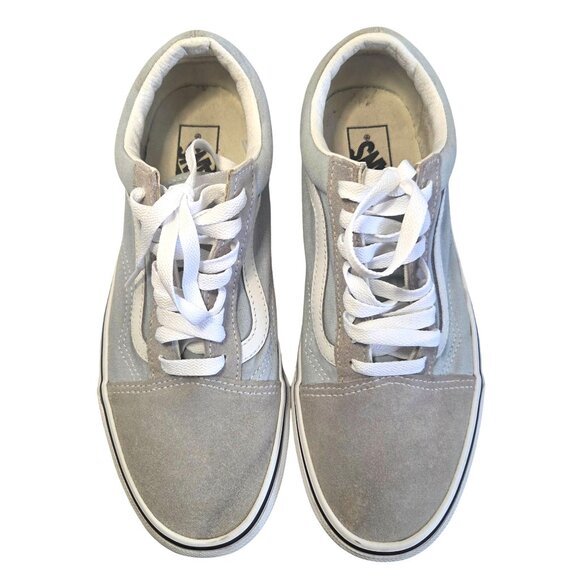 Vans Old Skool Gray Taupe Suede & Canvas Low-Top Skate Sneakers Women 10 Men 8.5 - Picture 2 of 9